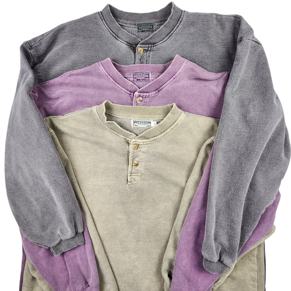 VTG McIntosh & Seymour Henley Sweatshirts Mens XXL Faded Soccer Rugby USA Made
